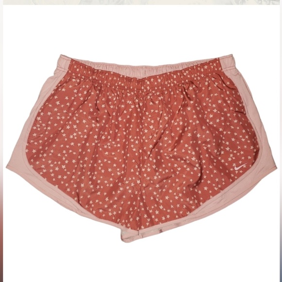 Nike Tempo Dri-Fit size 1X mauve w pink stars & trim 3” athletic running shorts - Picture 3 of 16